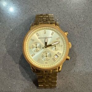Michael Kors Radiant Gold Chronograph Watch